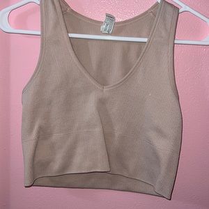 Pink/Tan Athletic bra/top